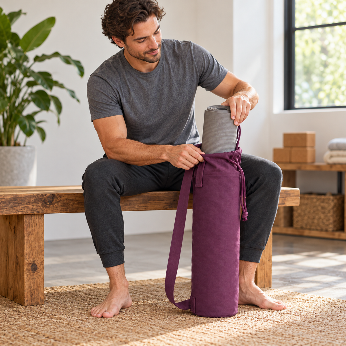 yoga mat bag 4 bench