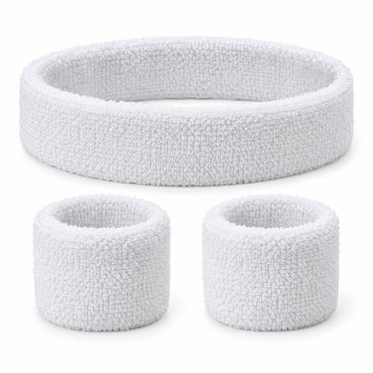 sports sweatbands 1 white